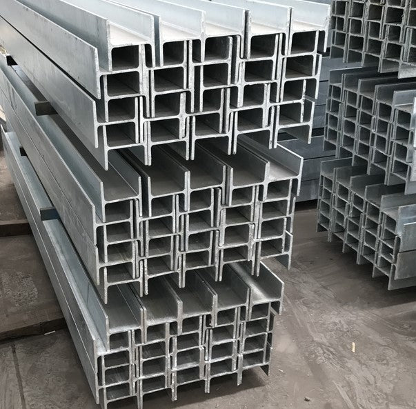 Galvanised H-section retaining wall steel post