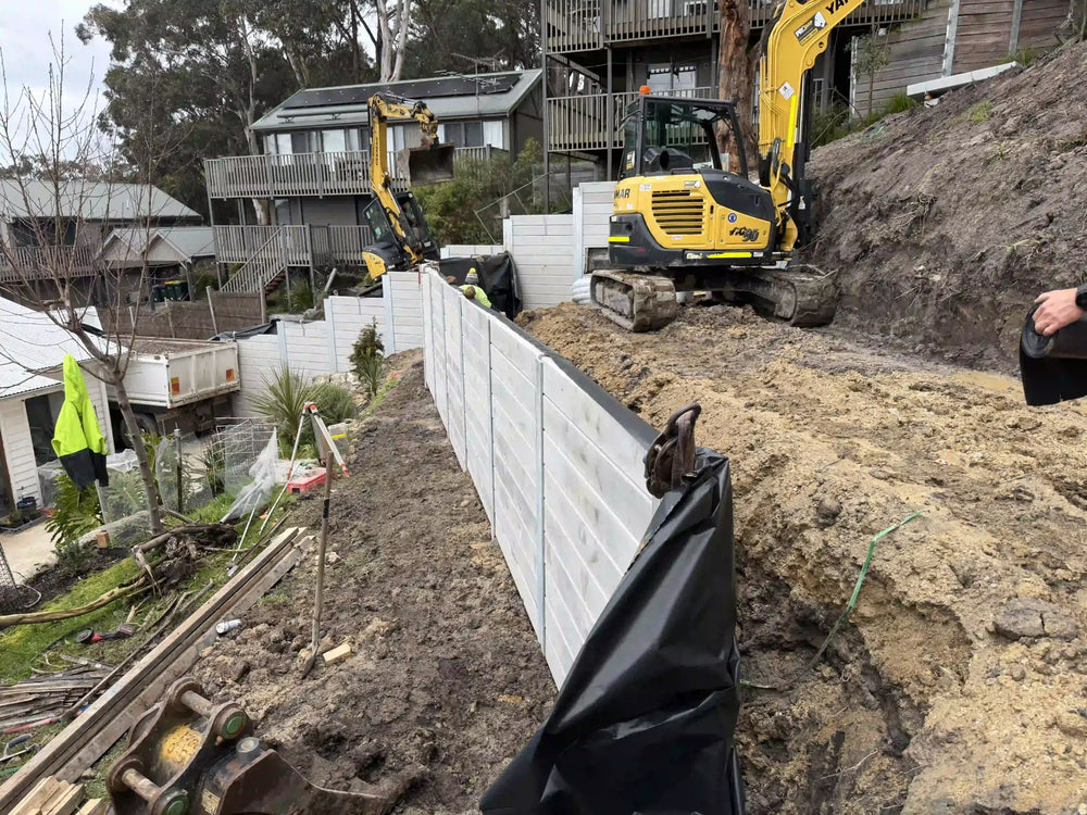 Retaining Wall Materials Supplied to Lorne